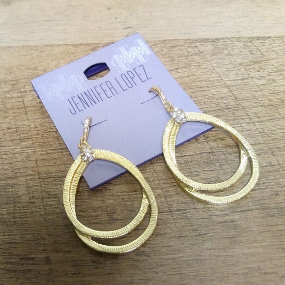 Jennifer Lopez Jewelry - Jennifer Lopez Yellow Gold Tone Diamond Earrings